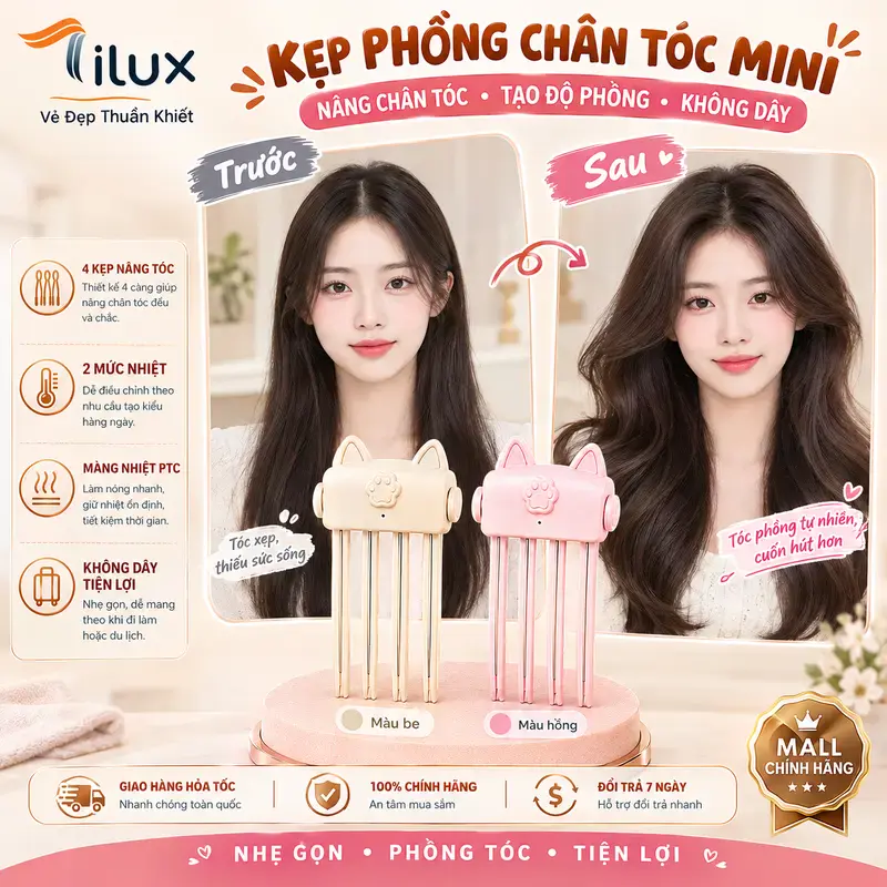 Ảnh giới thiệu kẹp phồng chân tóc Tilux trên gian hàng TikTok Shop